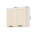 Armário Aéreo Cozinha 80 Cm Connect 2 Portas Ripado Off White - Henn