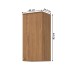 Armário Aéreo Cozinha 40 Cm Requinte 1 Porta 2 Prateleiras Nature - Henn
