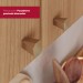 Armário Aéreo Cozinha 40 Cm Requinte 1 Porta 2 Prateleiras Nature - Henn
