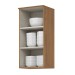 Armário Aéreo Cozinha 40 Cm Requinte 1 Porta 2 Prateleiras Nature/Areia Hp - Henn