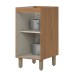 Balcão de Cozinha 40 Cm Requinte 1 Porta Nature/Areia Hp - Henn