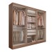 Guarda-Roupa Casal Dinamarca 6 Portas 2 Gavetas Jequitibá - Panorama Móveis