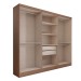Guarda-Roupa Casal Dinamarca 6 Portas 2 Gavetas Jequitibá - Panorama Móveis