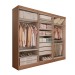 Guarda-Roupa Casal Hungria 6 Portas 3 Gavetas Nature - Panorama Móveis