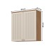 Armário Aéreo Cozinha 80 Cm Requinte 2 Portas Ripado Nature/Areia Hp - Henn