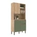 Armário de Cozinha 3 Portas 1 Gaveta Carvalho Oak/Arbo - Decibal