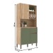 Armário de Cozinha 3 Portas 1 Gaveta Carvalho Oak/Arbo - Decibal