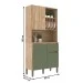 Armário de Cozinha 3 Portas 1 Gaveta Carvalho Oak/Arbo - Decibal