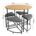 Mesa de Jantar 4 Lugares Freijo/Preto - Kappesberg