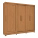 Guarda-Roupa Casal 5 Portas 4 Gavetas Canela - Kappesberg