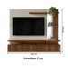 Painel para TV Até 60 Polegadas Maragogi 2 Portas Freijó/Off White - Linea Brasil