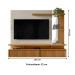 Painel para TV Até 60 Polegadas Maragogi 2 Portas Nature/Off White - Linea Brasil