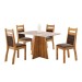 Mesa de Jantar 4 Lugares Redentor Mel/Blonde/Bombom - Panorama Móveis