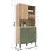 Armário de Cozinha 3 Portas 1 Gaveta Carvalho Oak/Arbo/Petra - Decibal