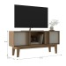 Rack para TV Até 60 Polegadas Ripado Naturalle/Cristalo - Decibal