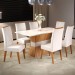 Mesa de Jantar 6 Lugares Pantheon Mel/Blonde/Marfim - Panorama Móveis