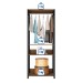 Closet Maceió 2 Prateleiras Louro Freijo/Preto - Caemmun
