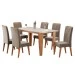 Mesa de Jantar 6 Lugares Maine Mel/Blonde/Pérola - Panorama Móveis