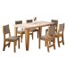 Mesa de Jantar 6 Lugares Fortuna Mel/Blonde/Pérola - Panorama Móveis