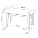 Mesa de Jantar 6 Lugares Fortuna Mel/Blonde/Pérola - Panorama Móveis