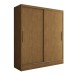 Guarda-Roupa Solteiro Swift 2 Portas 2 Gavetas Cinamomo - Panorama Móveis