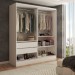 Guarda-Roupa Solteiro Swift 2 Portas 2 Gavetas Branco - Panorama Móveis