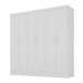 Guarda-Roupa Casal San Juan 6 Portas 3 Gavetas Branco - Panorama Móveis