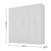 Guarda-Roupa Casal San Juan 6 Portas 3 Gavetas Branco - Panorama Móveis