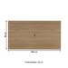 Painel para TV Até 60 Polegadas Slim Carvalho C/ Suporte para TV - Artely