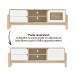 Rack para TV Até 65 Polegadas Trend 1 Porta 2 Gavetas Naturale/Branco - Artely