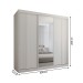 Guarda-Roupa Casal Lorient 3 Portas 4 Gavetas com Espelho 100% Mdf Branco - Panorama Móveis