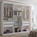 Guarda-Roupa Casal Lorient 3 Portas 4 Gavetas com Espelho 100% Mdf Branco - Panorama Móveis