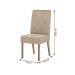 Cadeiras Kit 2 Cadeiras Nina Nature/Creme - Henn