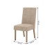 Cadeiras Kit 2 Cadeiras Anne Nature/Courano/Bege/Creme - Henn