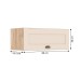 Armário Aéreo Cozinha 80 Cm 1 Porta Carvalho Oak/ Cristalo - Decibal