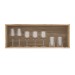 Armário Aéreo Cozinha 80 Cm 1 Porta Carvalho Oak/ Cristalo - Decibal