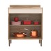 Balcão de Cozinha 80 Cm 2 Portas Carvalho Oak/Cristalo - Decibal