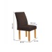Mesa de Jantar 4 Lugares Bella Canela com Vidro Ripado Cinamomo/Off White/Marrom - Cel Móveis