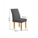 Mesa de Jantar 4 Lugares Bella/Canela com Vidro e Espelho Ripado Cinamomo/Off White/Veludo Cinza - Cel Móveis