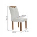 Mesa de Jantar 6 Lugares Stella com Vidro Ripado Chocolate/Off White/Boucle Gelo - Cel Móveis