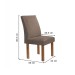 Mesa de Jantar 6 Lugares Stella Canela com Vidro Ripado Chocolate/Off White/Bege Escuro - Cel Móveis