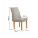 Mesa de Jantar 6 Lugares Stella Canela com Vidro Ripado Cinamomo/Off White/Bege Claro - Cel Móveis