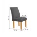 Mesa de Jantar 6 Lugares Stella Canela com Vidro Ripado Cinamomo/Off White/Cinza - Cel Móveis