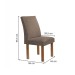 Mesa de Jantar 4 Lugares Stella Canela com Vidro Ripado Chocolate/Off White/Bege Escuro - Cel Móveis