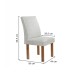 Mesa de Jantar 4 Lugares Stella Canela com Vidro Ripado Chocolate/Off White/Boucle Gelo - Cel Móveis