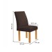 Mesa de Jantar 4 Lugares Stella Canela com Vidro Ripado Cinamomo/Off White/Marrom  - Cel Móveis