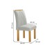 Mesa de Jantar 6 Lugares Manuela Arizona com Vidro Cinamomo/Off White/Boucle Gelo - Cel Móveis