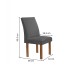 Mesa de Jantar 4 Lugares Arizona Canela com Vidro Chocolate/Off White/Cinza 20766 - Cel Móveis
