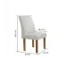 Mesa de Jantar 4 Lugares Arizona Canela com Vidro Chocolate/Off White/Boucle Gelo 20766 - Cel Móveis