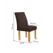 Mesa de Jantar 4 Lugares Arizona Canela com Vidro Cinamomo/Off White/Marrom 20766 - Cel Móveis